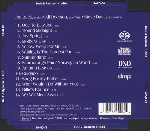 Joe Beck & Ali Ryerson - Alto (1997) CD Rip