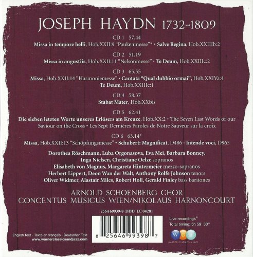 Concentus musicus Wien, Nikolaus Harnoncourt - Haydn: 4 Masses, Stabat Mater (6CD) (2007) CD-Rip