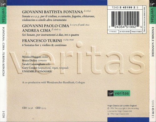 Ensemble Sonnerie - Fontana, A.Cima, G.P.Cima, Turini: Sonatas (1995)