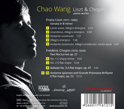 Chao Wang - Liszt & Chopin (2014) [Hi-Res]