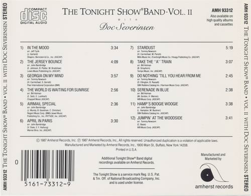 The Tonight Show Band with Doc Severinsen - The Tonight Show Band, Vol. II (1987)