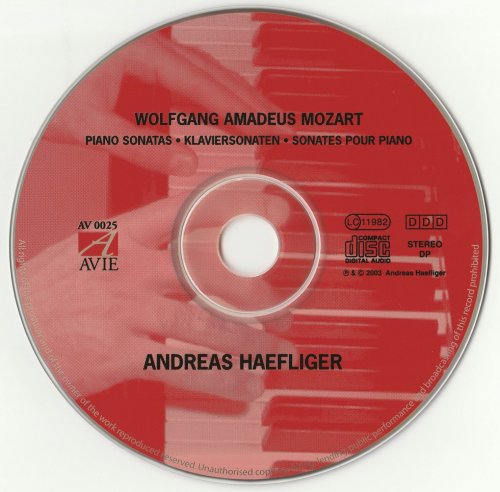 Andreas Haefliger - Mozart: Piano Sonatas, KV 533, KV 545, KV 570 & KV 576 (2003)