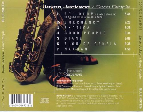 Javon Jackson - Good People (1997) CD Rip