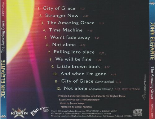 John Elefante - The Amazing Grace (2022) [Japan Edition]