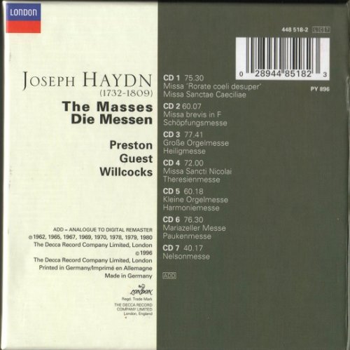 George Guest, Simon Preston, David Willcocks - Haydn: The Masses (1996) [7CD Box Set]