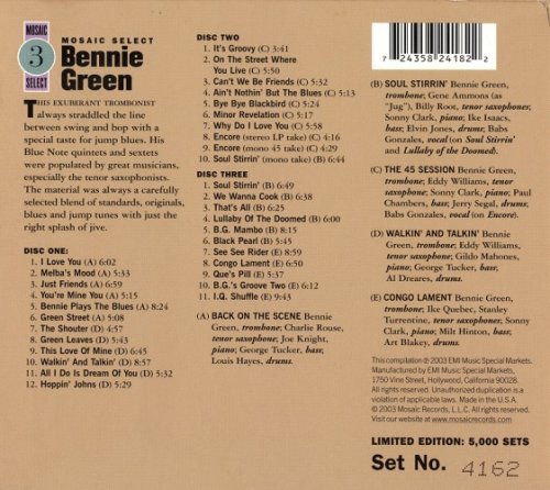 Bennie Green - Mosaic Select (Box Set 3CD) (2003)