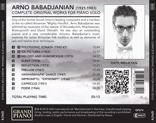 Hayk Melikyan - Babadjanian: Complete Original Works for Piano Solo (2014)