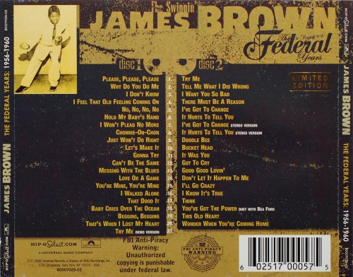 James Brown - The Singles Vol.1 The Federal Years 1956-1960 (2006)