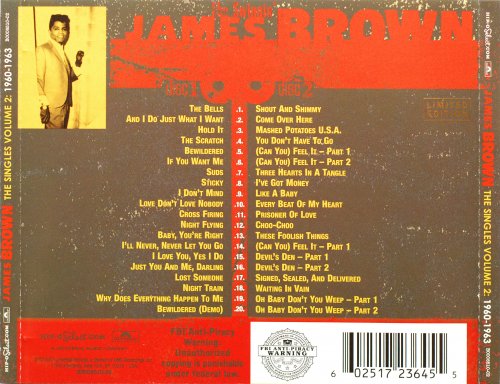 James Brown - The Singles, Volume 2: 1960-1963 (2007)