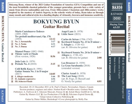 Bokyung Byun - Clarice Assad, Brouwer & Others: Guitar Works (2022) [Hi-Res]