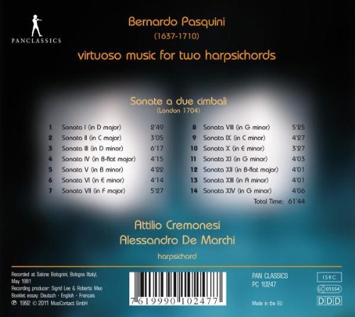 Attilio Cremonesi - Virtuoso Music for Two Harpsichords (1992)