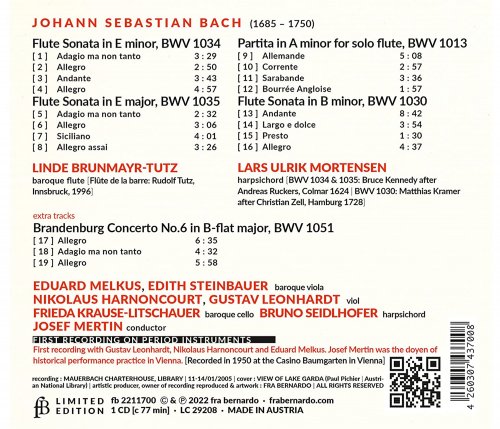 Lars Ulrik Mortensen, Linde Brunmayr-Tutz, Gustav Leonhardt - Bach (2022) [Hi-Res]