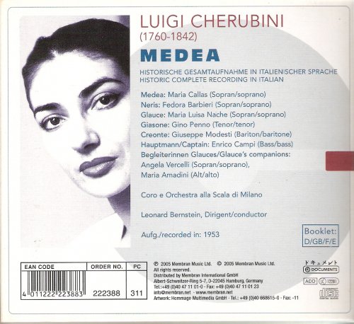 Maria Callas, Enrico Campi, Leonard Bernstein - Cherubini: Medea (2005)