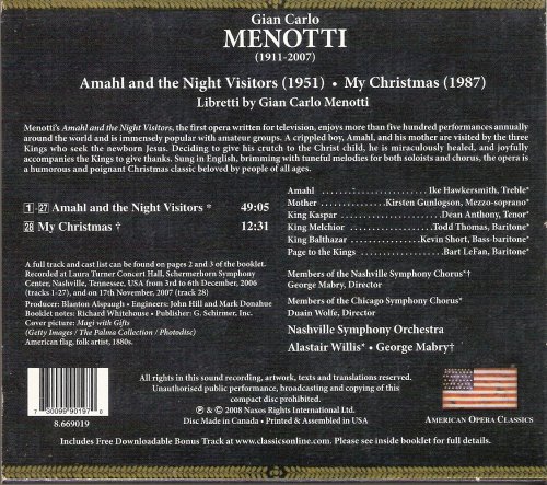 Ike Hawkersmith, Kirsten Gunlogson - Menotti: Amahl and the Night Visitors, My Christmas (2008)