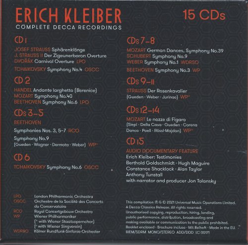 Erich Kleiber - Complete Decca Recordings (2021) [15CD Box Set]