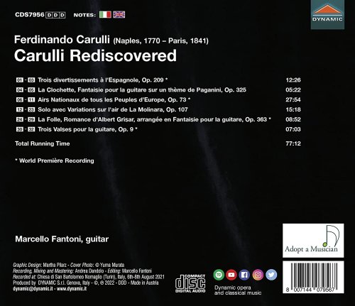 Marcello Fantoni - Carulli Rediscovered (2022) [Hi-Res]