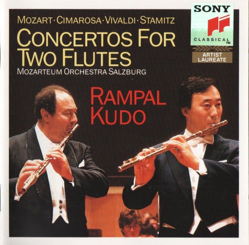 Shigernori Kudo, Jean-Pierre Rampal, Mozarteum Orchester Salzburg - Mozart, Cimarosa, Vivaldi, Stamitz: Concertos for Two Flutes (1990) CD-Rip