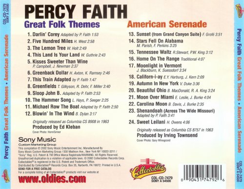 Percy Faith - Great Folk Themes & American Serenade (2002)