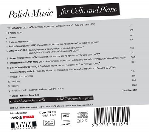 Izabela Buchowska, Jakub Tchorzewski - Polish Music for Cello & Piano (2015)