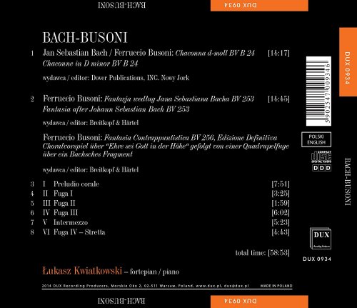 Łukasz Kwiatkowski - Bach & Busoni (2014)