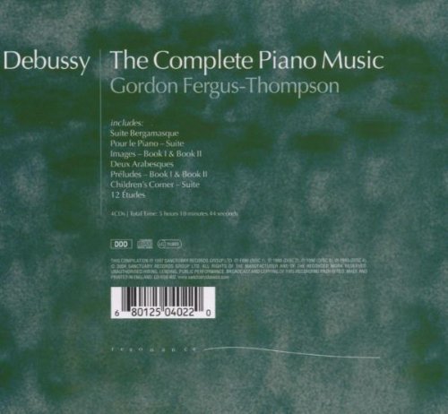 Gordon Fergus-Thompson - Debussy: The Complete Piano Music (2004) [4CD Box Set]