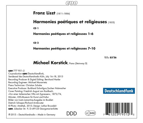 Michael Korstick - Liszt: Harmonies poétiques et religieuses, S. 173 (2015)