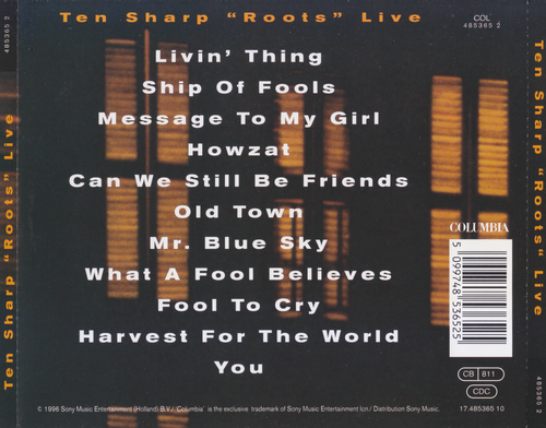 Ten Sharp - "Roots" Live (1996) CD-Rip