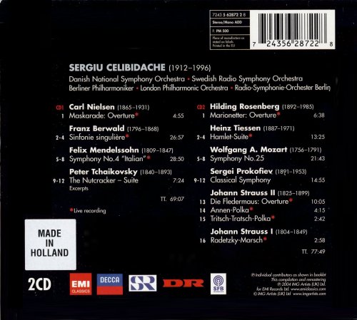 Sergiu Celibidache, Nielsen, Berwald - Great Conductors of the 20th Century: Sergiu Celibidache (2004)