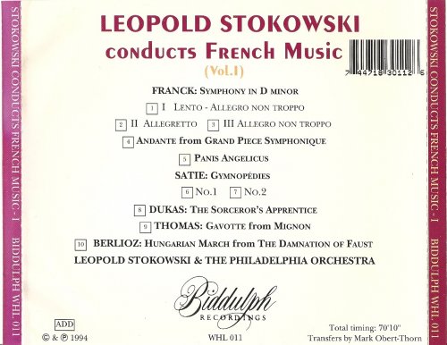 Leopold Stokowski - Conducts French Music Vol. 1 (1994)