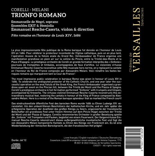 Emmanuel Resche-Caserta, Ensemble EXIT, Ensemble Hemiolia, Emmanuelle de Negri - Trionfo Romano (2022) [Hi-Res]