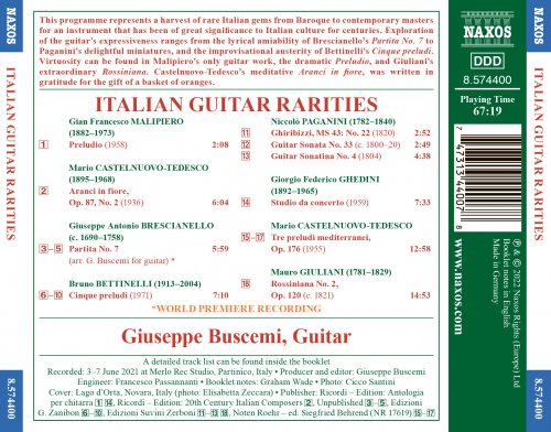 Giuseppe Buscemi - Italian Guitar Rarities (2022) [Hi-Res]