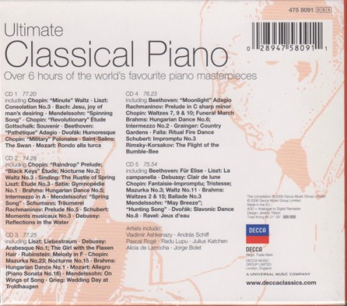 VA - Ultimate Classical Piano: The Essential Masterpieces (2006) [5CD Box Set]