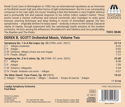 Liepāja Symphony Orchestra & Paul Mann - Derek B. Scott: Orchestral Music, Vol. 2 (2022) [Hi-Res]
