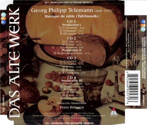 Concerto Amsterdam, Frans Bruggen - Telemann: Musique de table (2008)
