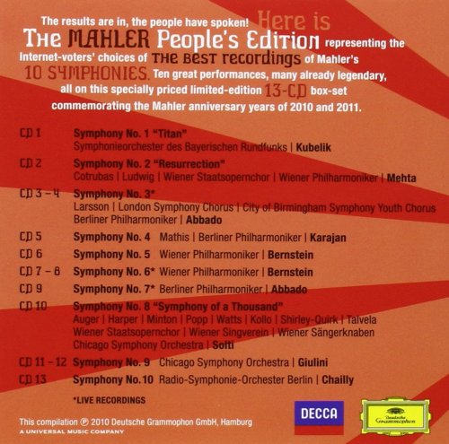 VA - Mahler: The People's Edition (2010) [13CD Box Set]