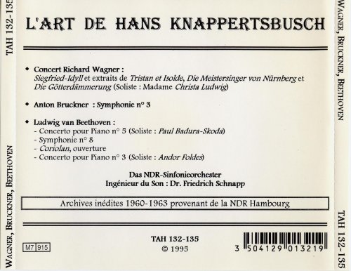 Hans Knappertsbusch - L'Art de Hans Knappertsbusch: Wagner, Bruckner, Beethoven (1997)