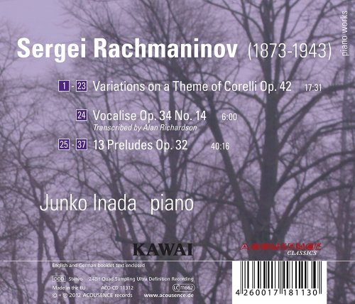 Junko Inada - Rachmaninov: Piano Works (2012) [Hi-Res]