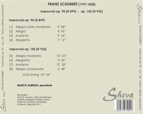 Marco Albrizio - Schubert: Impromptus (2022)