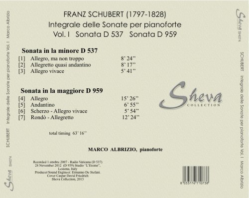 Marco Albrizio - Schubert: Complete Piano Sonatas, Vol. 1 (2022)