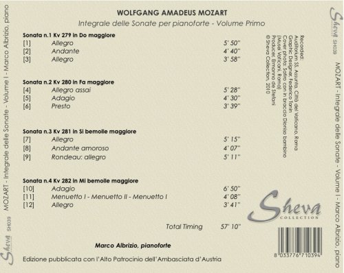 Marco Albrizio - Mozart: Complete Piano Sonatas, Vol. 1 (2022)