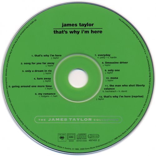 James Taylor - That's Why I'm Here (1985) CD-Rip