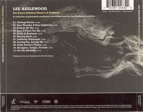 Lee Hazlewood - For Every Solution There's A Problem (2002) CD-Rip