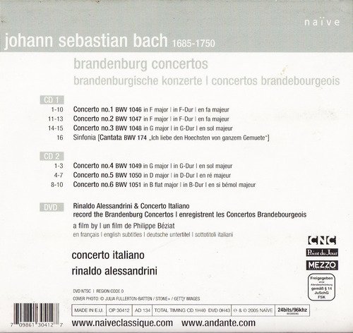 Concerto Italiano, Rinaldo Alessandrini - J.S. Bach: Brandenburg Concertos (2005) CD-Rip