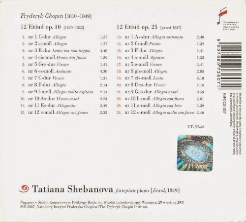 Tatiana Shebanova - Chopin: Etudes op. 10 & op. 25 (2007) CD-Rip