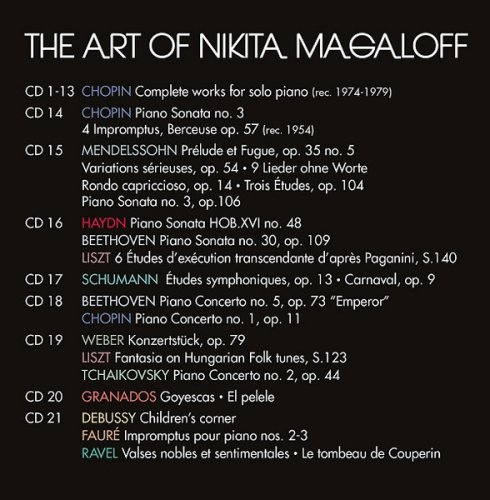 Nikita Magaloff - The Art Of Nikita Magaloff (2017) [21CD Box Set]