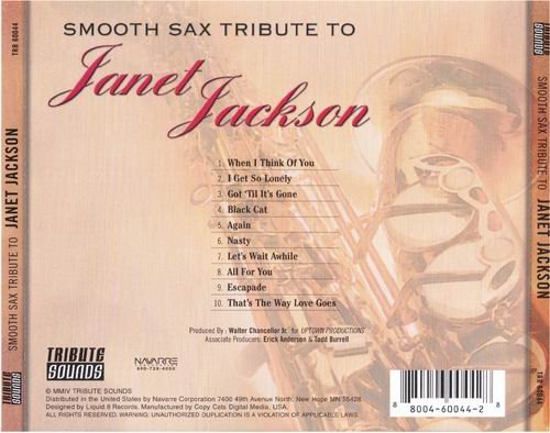 Tribute Sounds - Smooth Sax Tribute To Janet Jackson (2004)