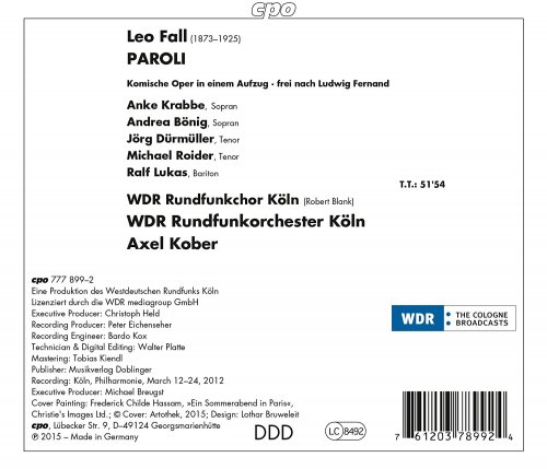 Anke Krabbe, WDR Sinfonieorchester Köln, Axel Kober - Fall: Paroli (2015)