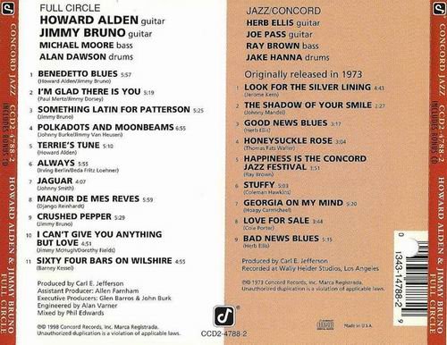 Howard Alden, Jimmy Bruno, Michael Moore, Alan Dawson/Herb Ellis, Joe Pass, Ray Brown, Jake Hanna - Full Circle/Jazz/Concord (1998)