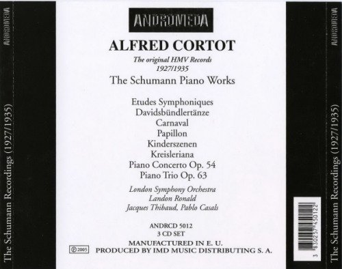 Alfred Cortot - The Schumann Recordings (2005)