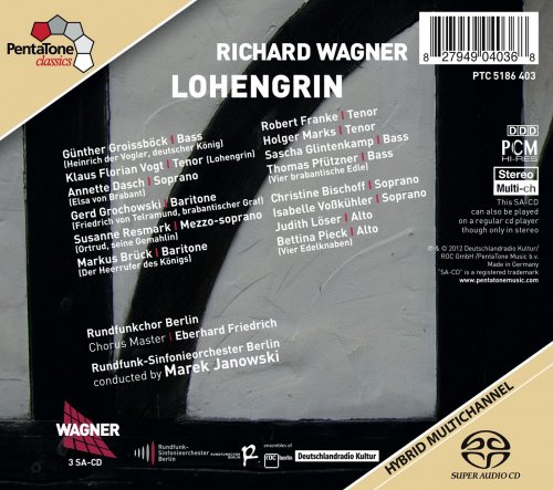 Marek Janowski, Berlin Radio Symphony Orchestra - Wagner: Lohengrin (2012) [Hi-Res]